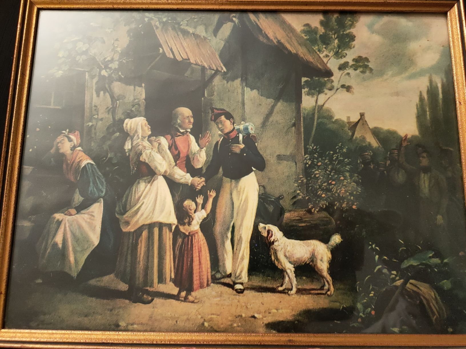Foto & Immagini: Antikes Bild - Ländliche Szene – Usato da Gipf-Oberfrick venduto da minini 1