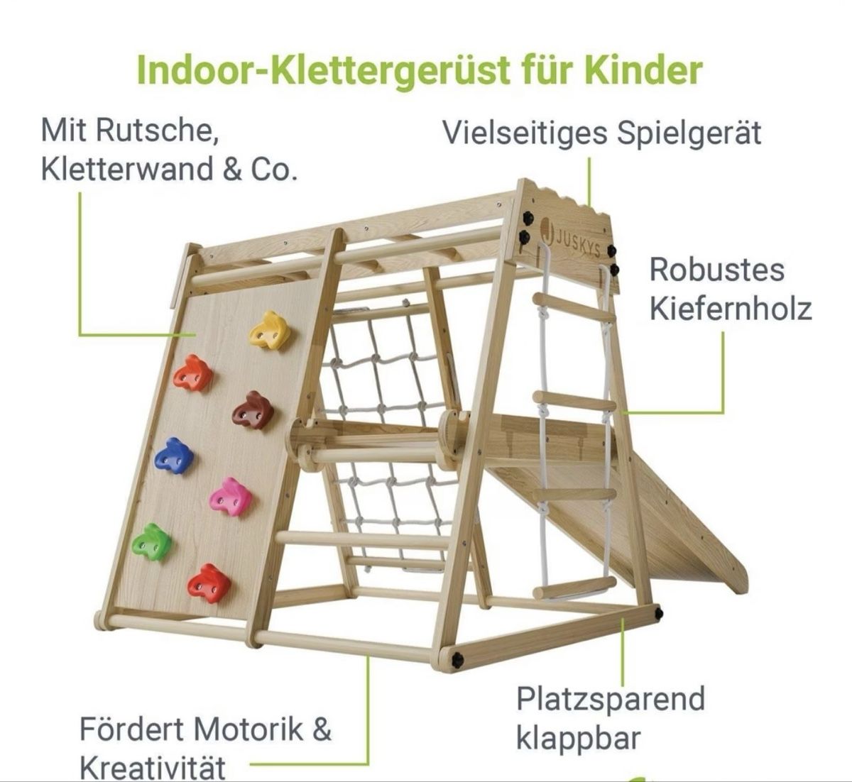 Rutschbahn: Solid Wood Kids Climbing Triangle with Rings & Slide! – Gebraucht aus Effretikon von lio_gjr8 3