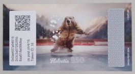 Swiss Crypto Stamp 4.0 ID 16 "Schlittschuh" mit NFT