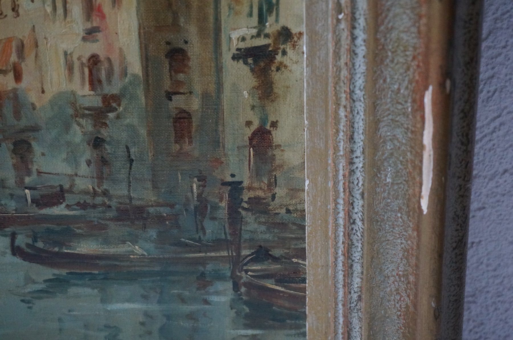 Dipinti: Venedig Ansicht Ölgemälde signiert "RIVA" – Usato da Spreitenbach venduto da Salesmanship 6