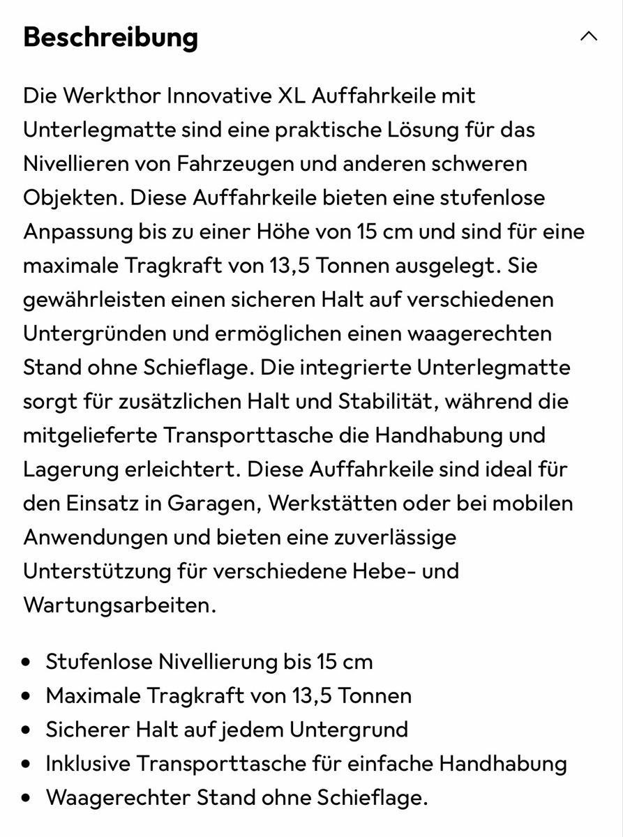 Auffahrrampen & Keile: Werkthor Auffahrkeile XL  – Neu und originalverpackt aus Wauwil von Hattori-Hanzo88 6