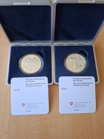Silber Gedenkmünzen Berninabahn 2010 & Jungfraubahn 2012