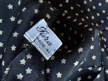 Original Vintage BELLA BIEU Kleid Gr. 46 IT 100% Feine Seide