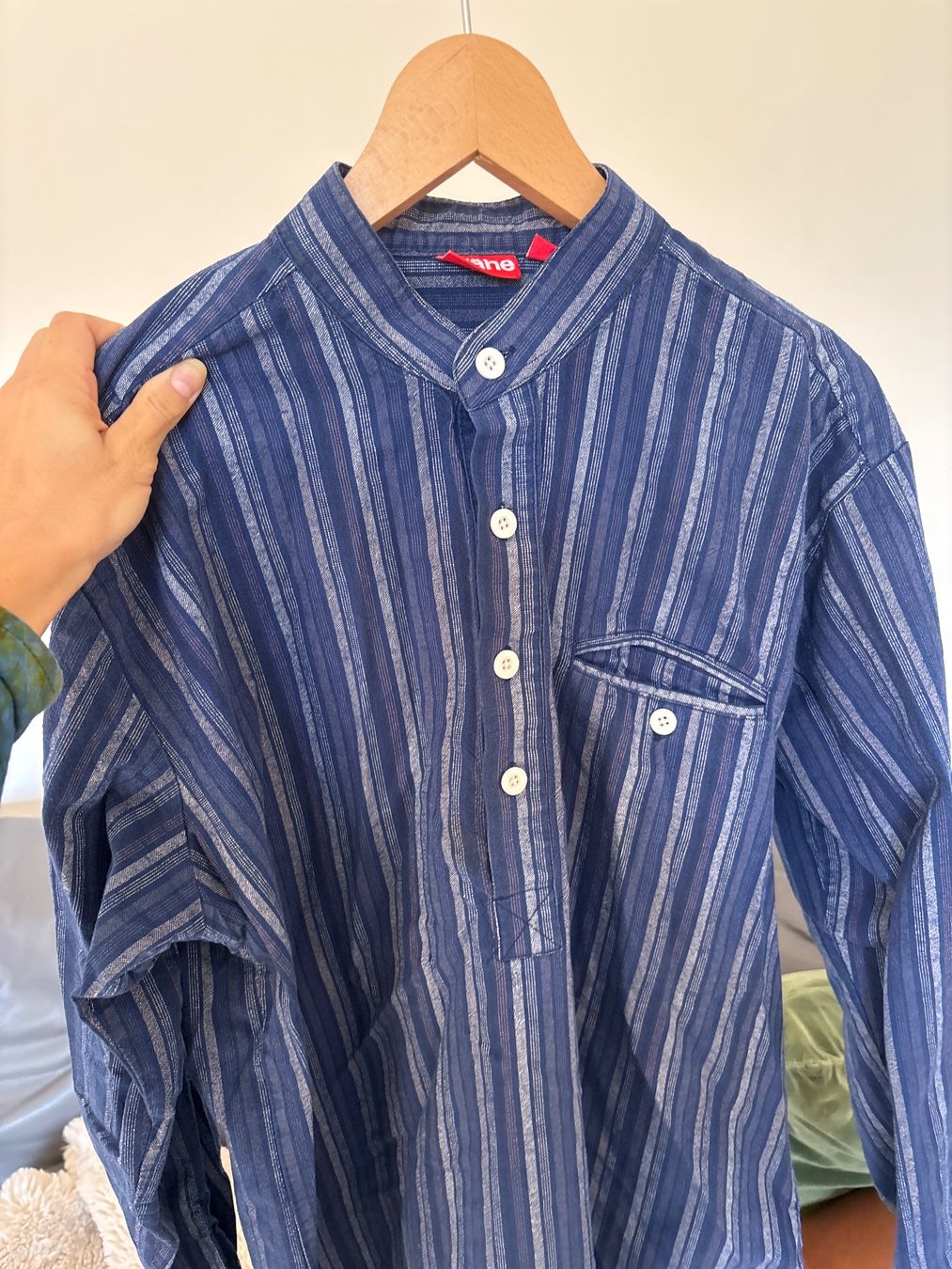 Camicie: Herren Hemd Krähe blau gestreift – Usato da Bern venduto da wisemagpie 2