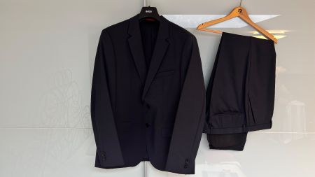HUGO BOSS Herrenanzug Gr. 52 – 100% Schurwolle