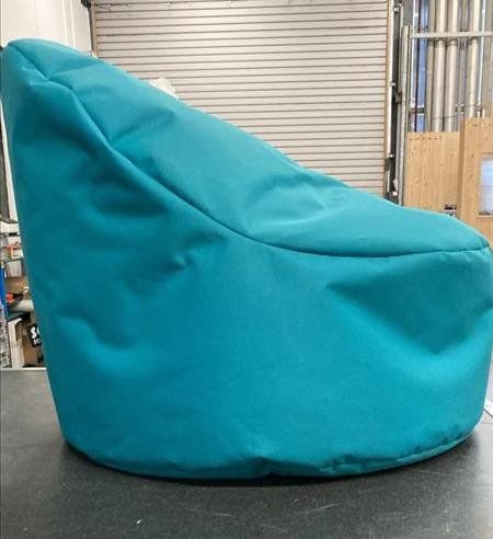 Sitzsack ROUND türkis Outdoor wasserfest L75xB75xH65 4