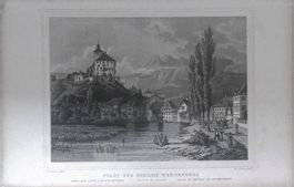 Werdenberg Buchs Stahlstich von Rohbock