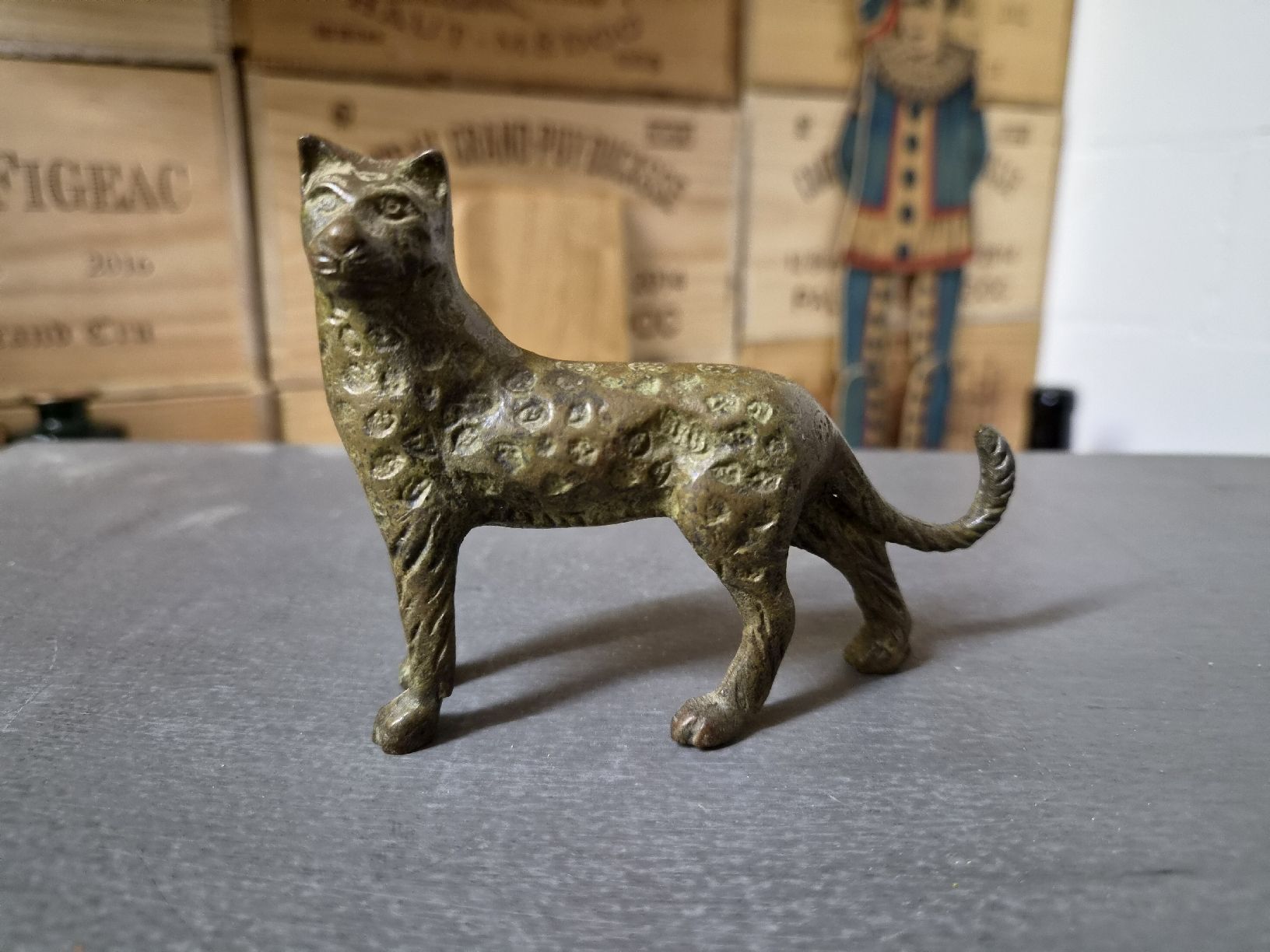 Statuette: Leoparden Figur aus Messing – Usato da Wetzikon ZH venduto da Tothart