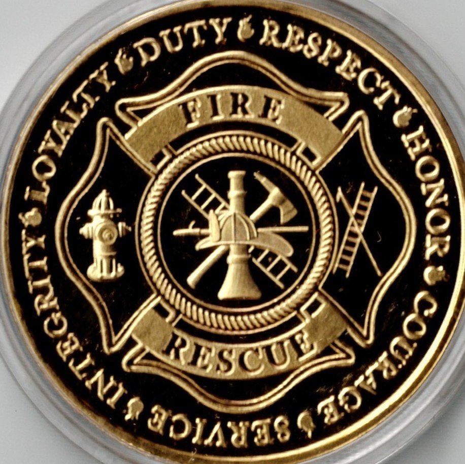 Medaglie: Fire_Rescue_Service_Integrity_Loyalty_Duty_Respect_Medaill 4 – Nuovo (secondo la descrizione) da Hombrechtikon venduto da Fraese01 4