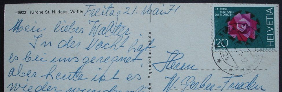 Cartes postales: ST. NIKLAUS Kirche - Auto – D'occasion à Jona par philajona 1