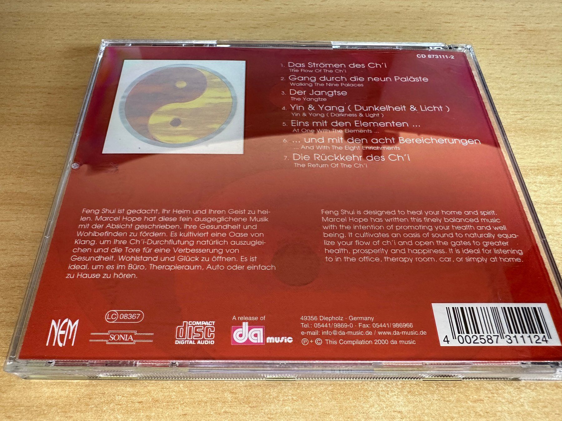 CD: Marcel Hope – Feng Shui – Usato da Rikon im Tösstal venduto da Alpenmutz 1