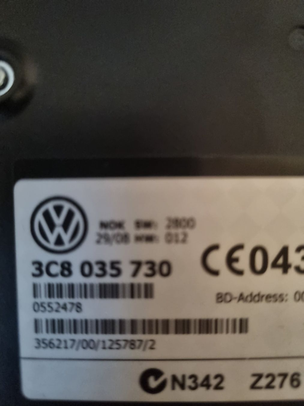 VW Bluetooth 3C8 035 730 (D'occasion) à Avully pour CHF 50 – avec ...