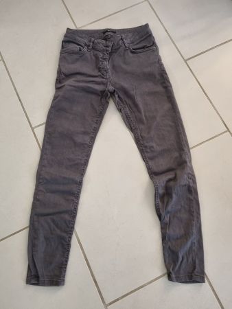 Graue Jeans Zero Gr 34 Low-Waist