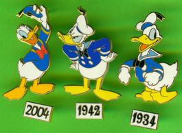 6 Pins Disney   DONALD DUCK