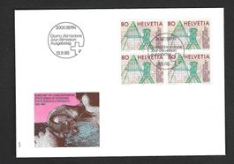 CH FDC Viererblock