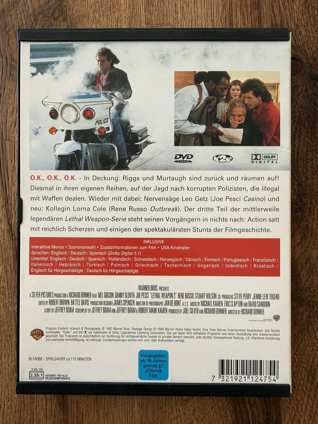 Tous les DVDs: Lethal Weapon 3 (1992) – D'occasion à Zürich par Gekuu 1