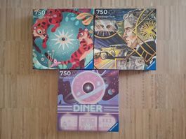 3 Puzzle à 750 Teile  - Top Zustand