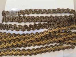 2 Borte / Soutache je 76 und 100 cm lang und 9+10mm breit