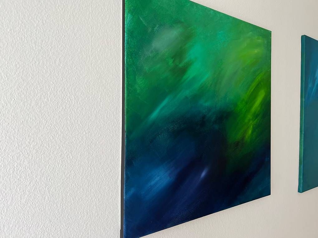 Dipinti: 70x70cm Bild "Waldgeheimnisse" – Nuovo e nell'imballaggio originale da Urdorf venduto da manuela4 2