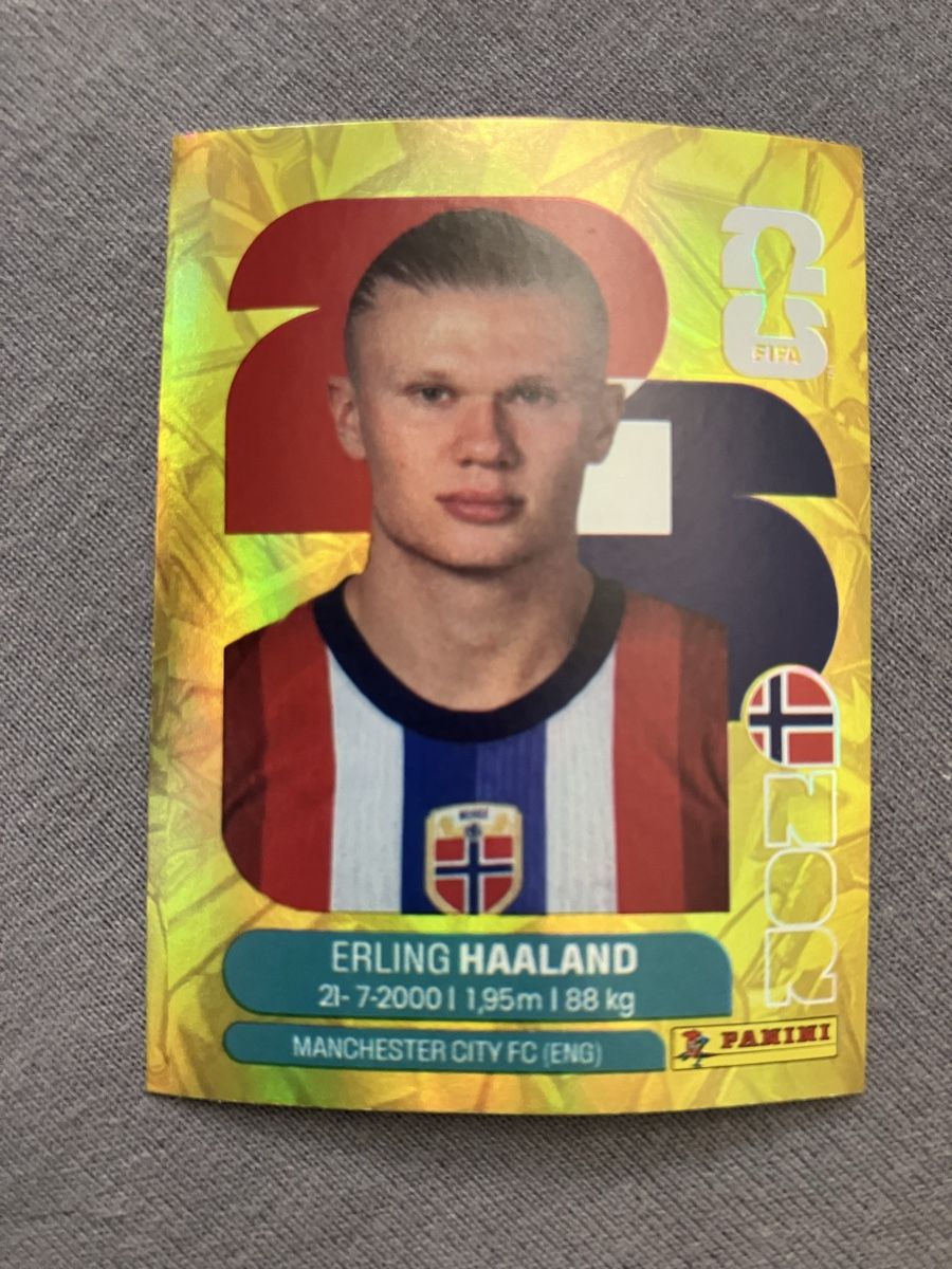 Panini Sammelbilder & Trading cards: Panini Gold WM 26 Haaland – Gebraucht aus Rheinfelden von com_g27b