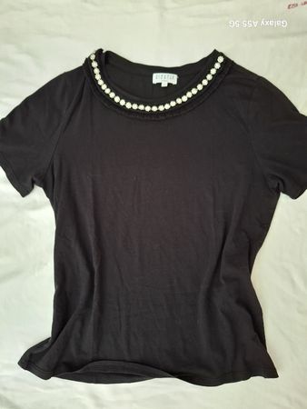 T-shirt noir Claudie Pierlot, détails élégants ✨ Taille S