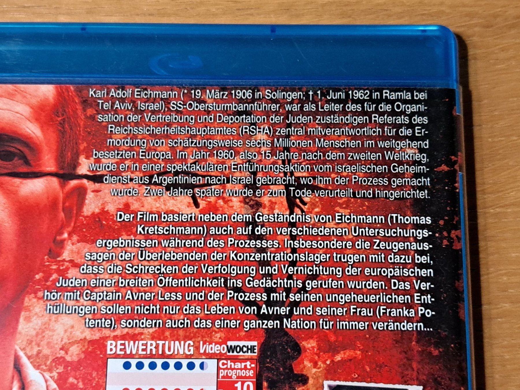 Tous les DVDs: Blu-ray EICHMANN mit Thomas Kretschmann und Franka Potente – Neuf (Voir description) à Unterseen par Kanica 2