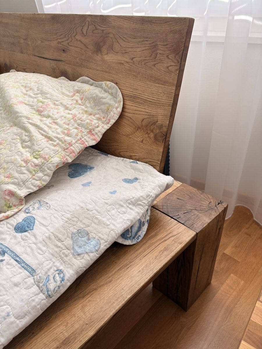 Betten: Lit double en chêne – Gebraucht aus Marly von mza67 1