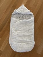 Baby Einschlagdecke Teddyfell weiss neuwertig