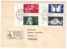 Lettre du Locle BPA A443 pour Neuchâtel le 28.II.48