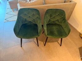 2 Sessel Samt grün guter Zustand