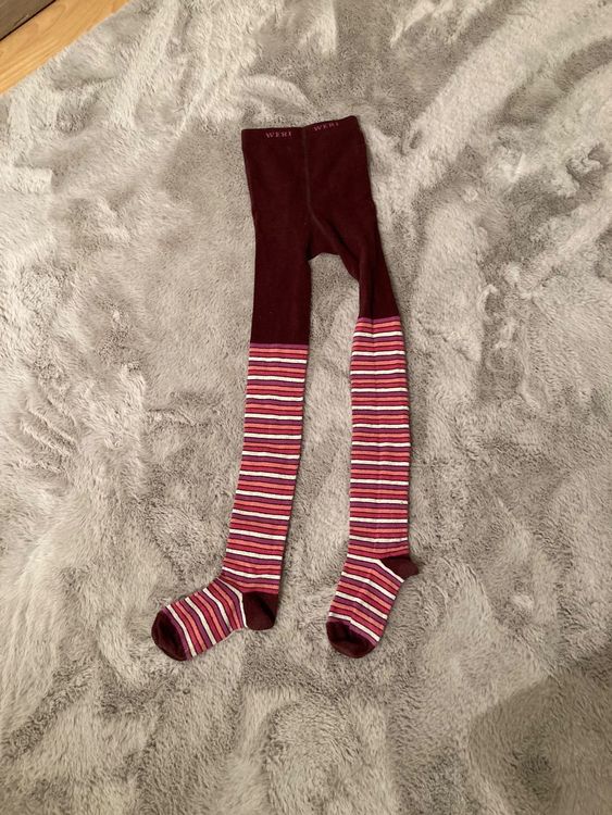 Gestreifte Strumpfhose Mädchen - Weihnachten Halloween Bunt