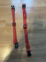 Hundehalsband rot Nylon neu Gr.M reflektierend