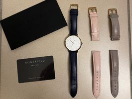 Montre Rosefield, Bowery, 38mm (avec deux bracelets suppl.)