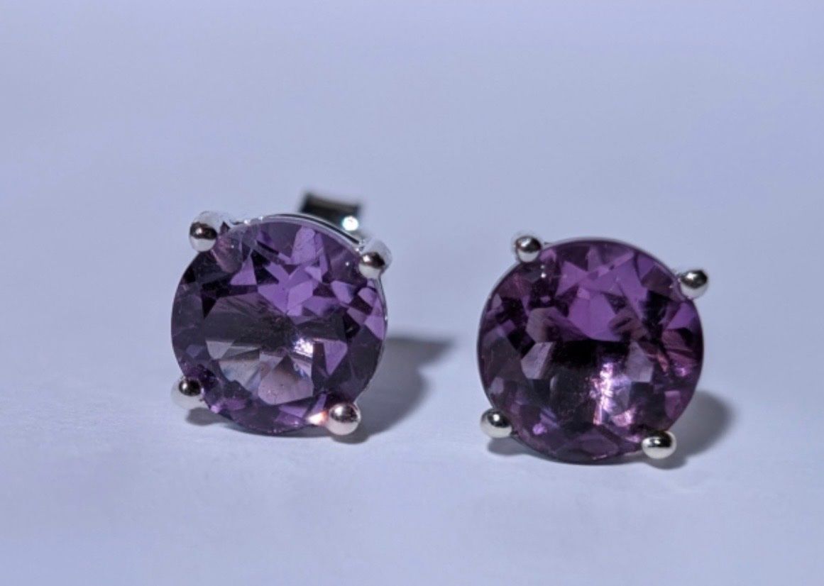 Ohrringe & -stecker: Boucles d'oreilles améthyste naturelles argent – Neu und originalverpackt aus St-Maurice von Sandrinette123