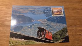 2018 FDC Maximumkarte 100 Jahre Stanserhorn-Bahn