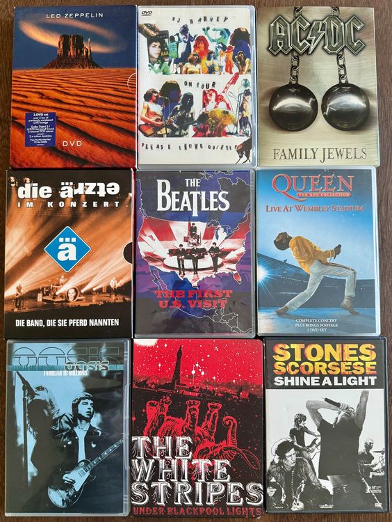AC/DC Zeppelin Beatles Queen Stones Oasis White Stripes PJH (Gebraucht ...