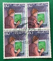 4 er Block Nr. J 313 mit Vollstempel Bern