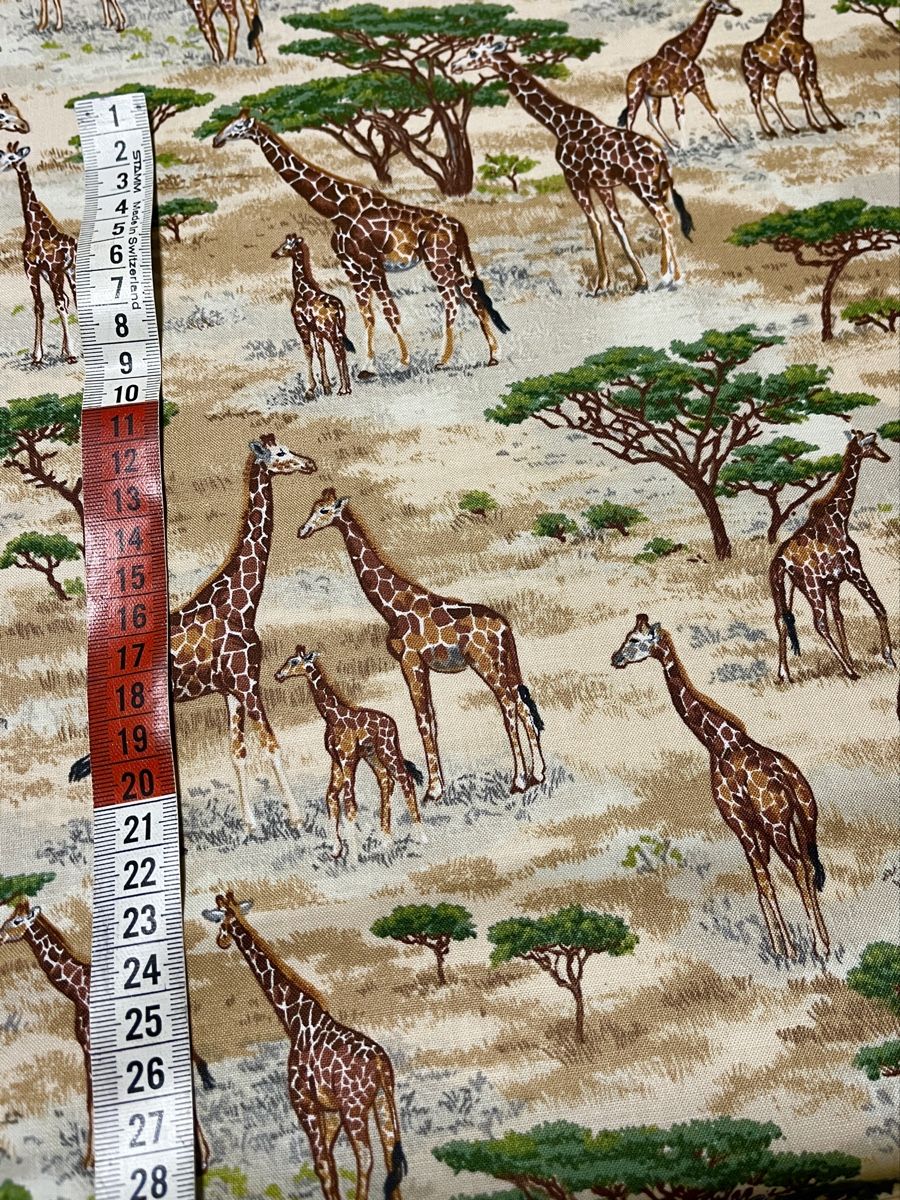 Tessuti: Patchworkstoff Giraffe – Nuovo (secondo la descrizione) da Seuzach venduto da KreativmitStoff 1