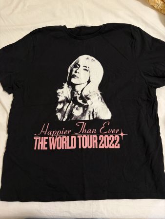 Billie eilish Happier Than ever T-shirt Schwarz Grösse XL