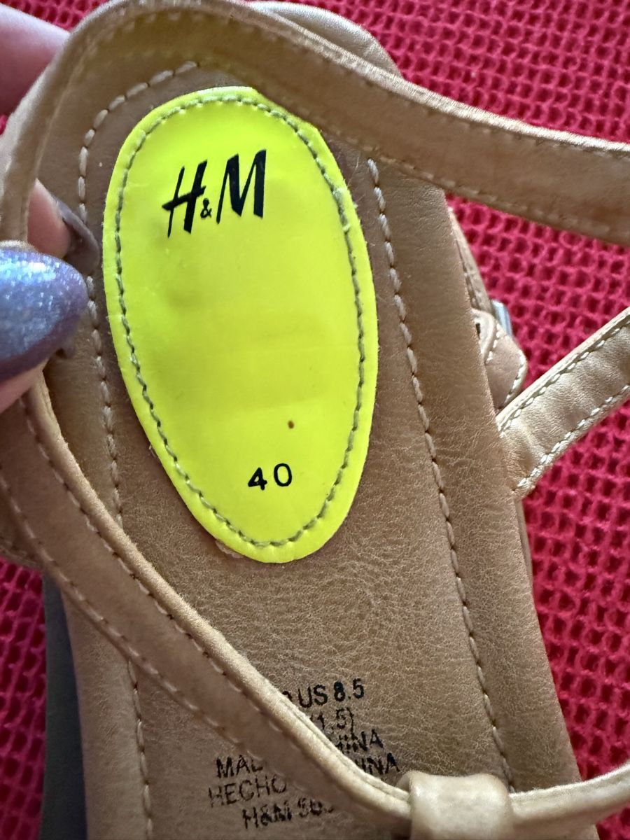 H&M Scarpe da donna: NEU***H & M SANDALE, GRÜN, Gr. 40**PREISWERT*** – Nuovo e nell'imballaggio originale da Zürich venduto da Ceca52 3