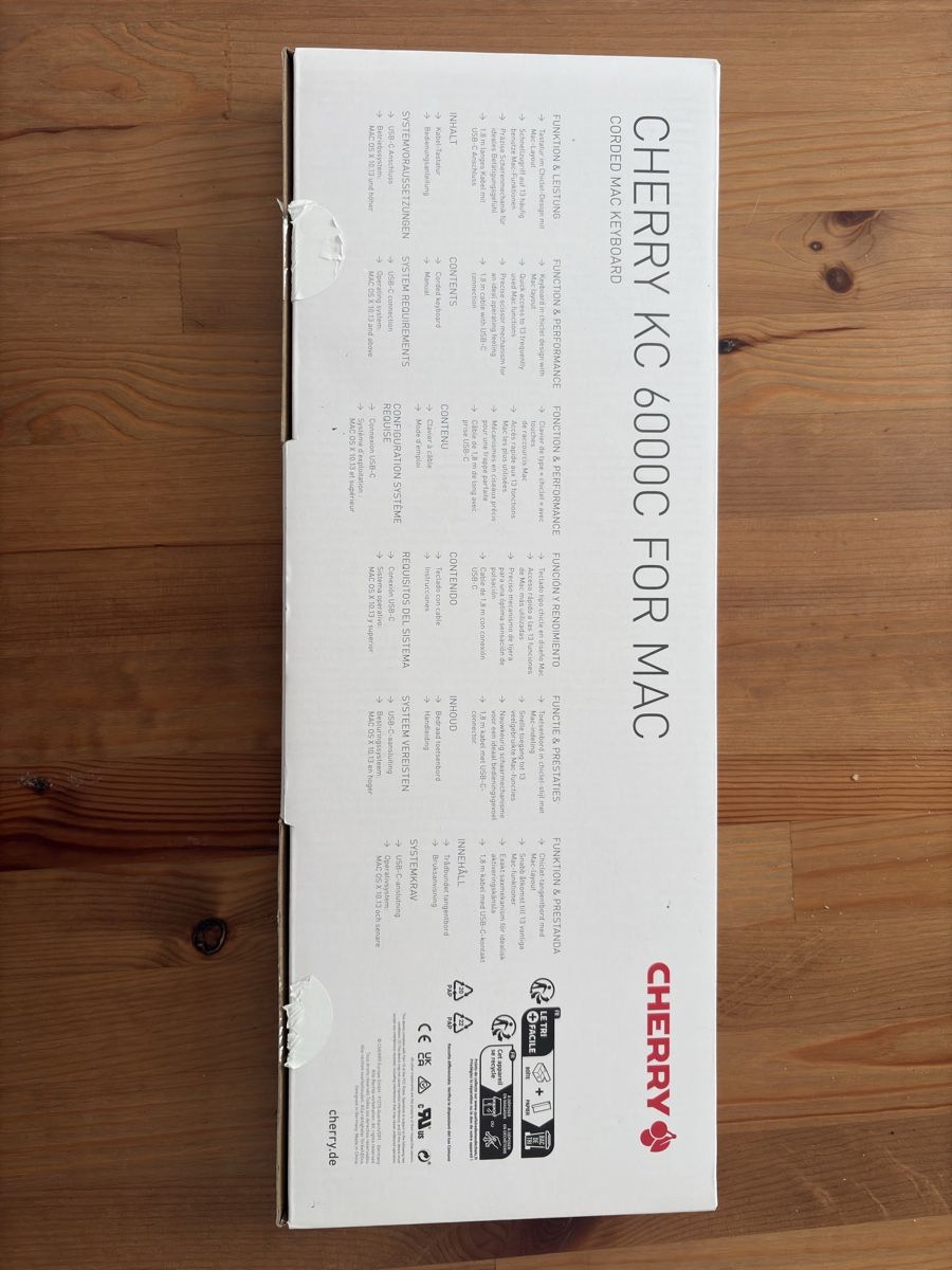Tastaturen: CHERRY KC 6000C for Mac (USB-C Wired Keyboard) – Gebraucht aus Basel von held_vicent 1