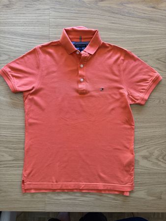 Polo Tommy Hilfiger orange taille S bon état