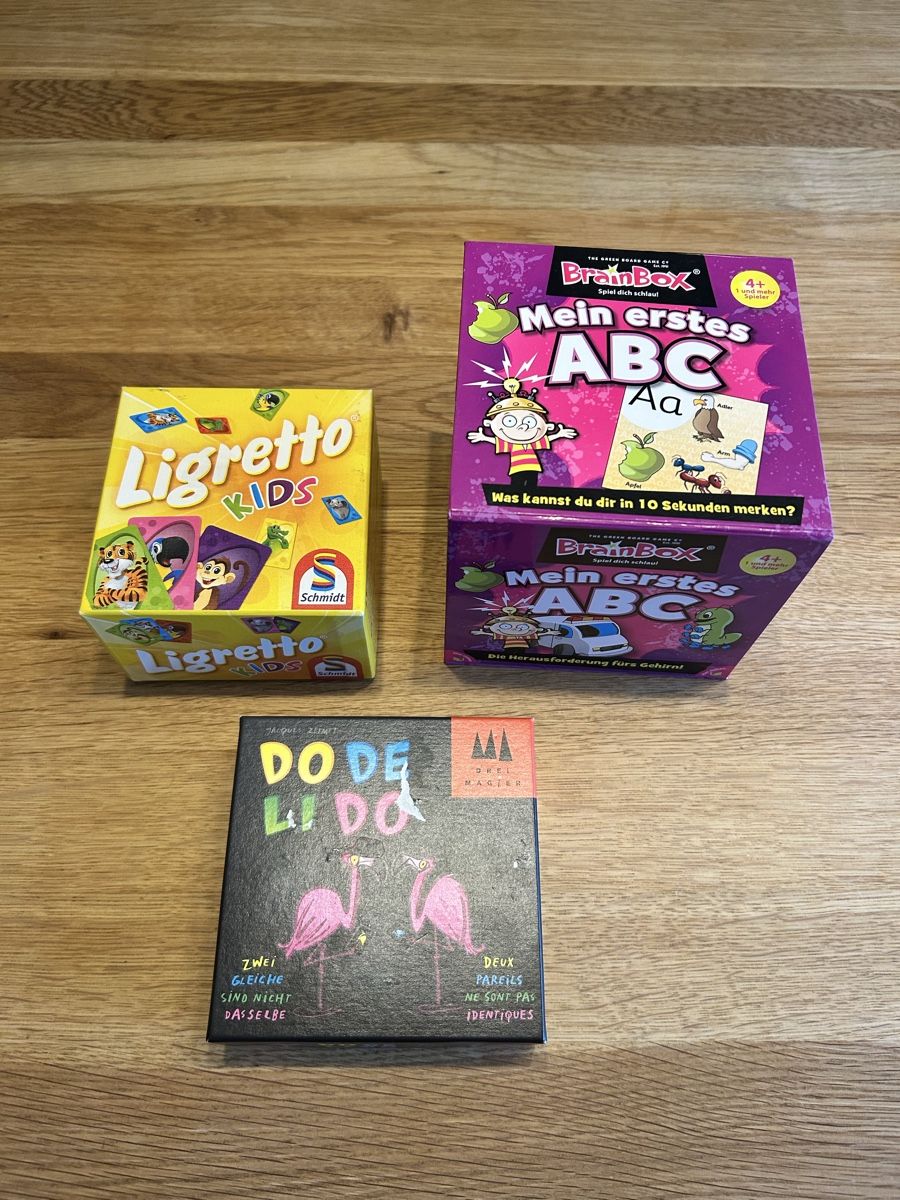 Giochi: Kinderspiele Set ( Brainbox, Ligretto, Do de li do ) – Usato da Törbel venduto da man_2n22