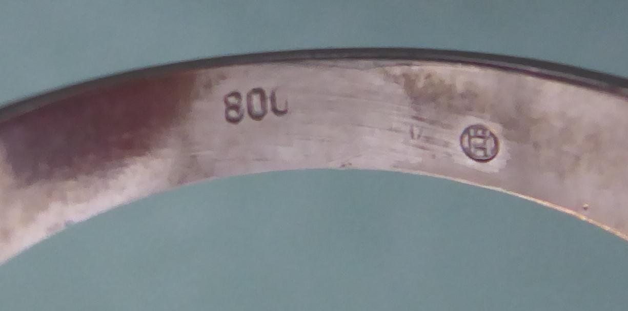 Ringe: Ring 800 Silber mit synthetischem Steinchen vor 1988 – Gebraucht aus Muri AG von silvermouse007 4