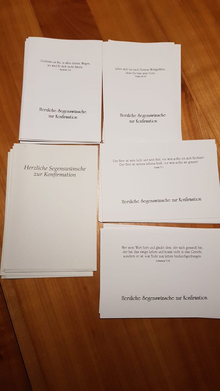 Cartoline: Einlageblätter Ostern Konfirmation GRATIS NEU – Nuovo e nell'imballaggio originale da Spiegel b. Bern venduto da ale_x59l 3