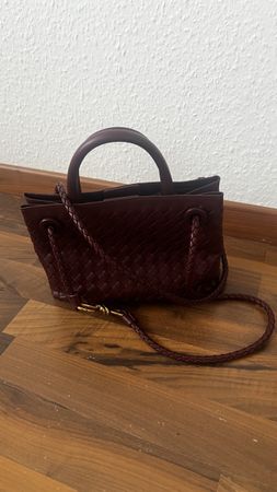 Geflochtene Tasche Bordeaux