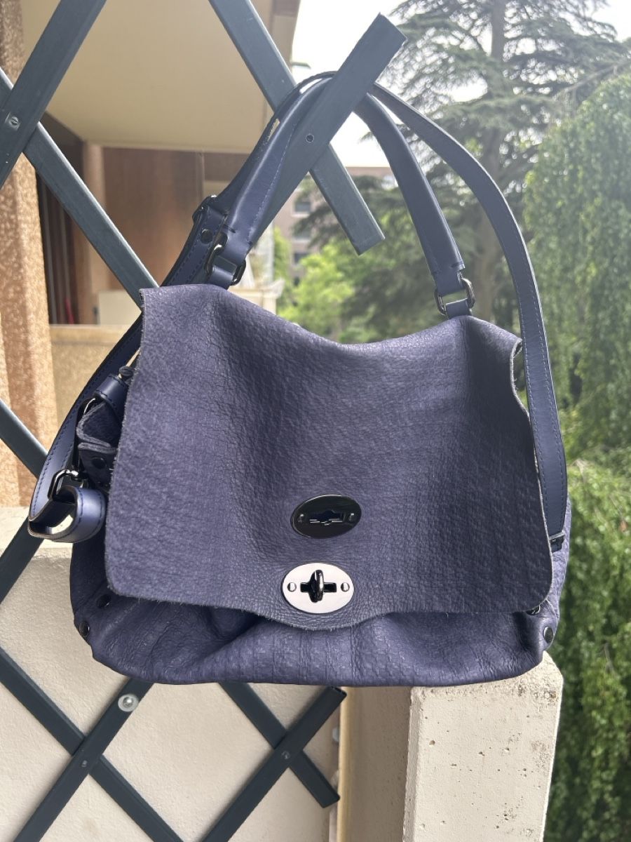 Borse da donna: ZANELLATO Postina M bleu – Nuovo (secondo la descrizione) da Genève venduto da donpepe10