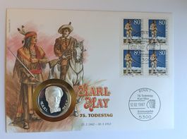 Numisbrief Karl May mit Silbermedaille 999 ab 1 Fr. !!