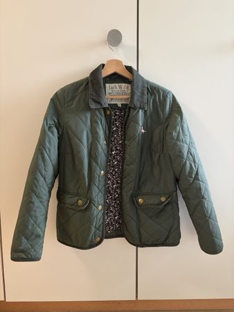 Jack Wills Steppjacke dunkelgrün Gr. S (UK 10)