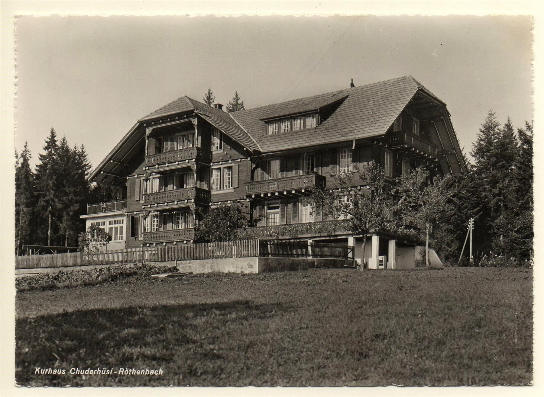 Ansichtskarten: RÖTHENBACH i. E. - Kurhaus Chuderhüsi – Neu (gemäss Beschreibung) aus Jona von philajona